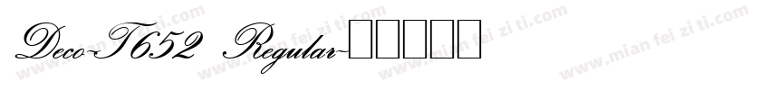 Deco-T652 Regular字体转换